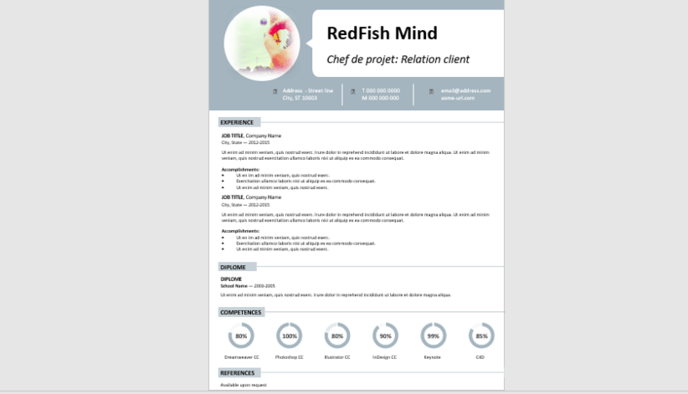cv et lettre de motivation  objectif entretien  - redfish mind